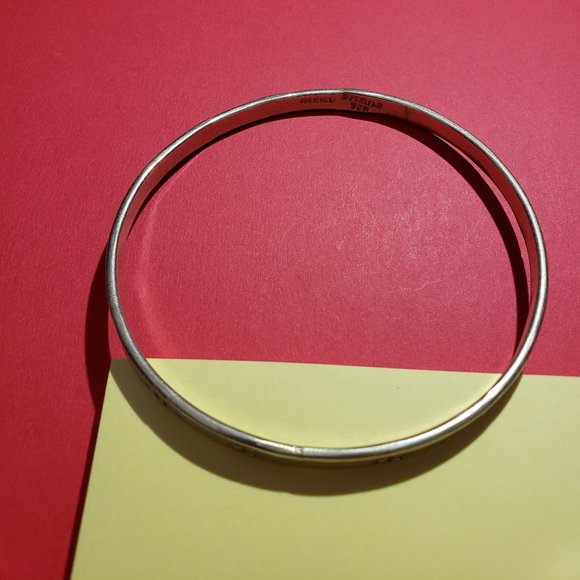 Vintage Handmade 925 Bangle Bracelet - Picture 2 of 3